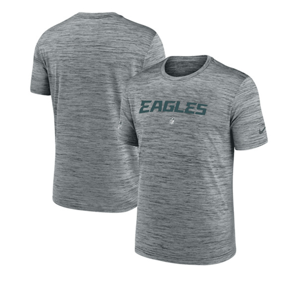 Men's Philadelphia Eagles Gray Velocity Performance T-Shirt